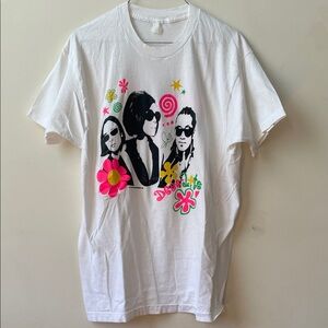 Deee lite world clique modern reprint shirt on vintage single stitch blank large